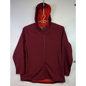 Russell Athletic Performance Max Men Sz 2XL Burgundy Zip Up Hoodie Jacket 50/52